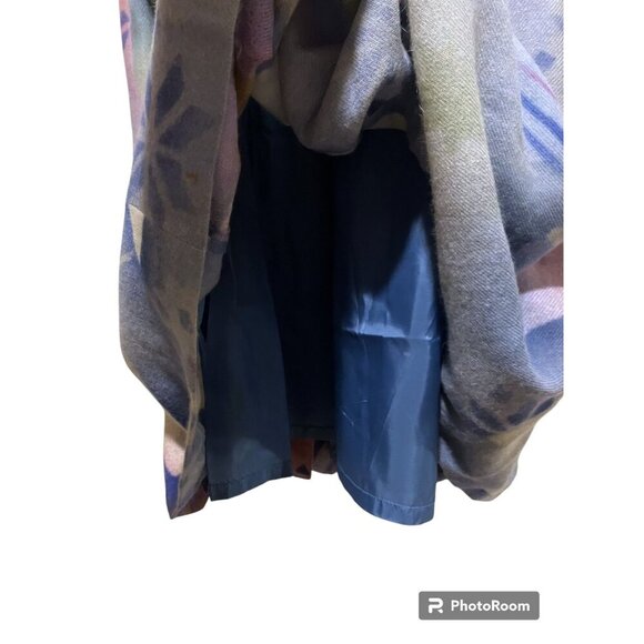 Vintage Escada Nordic Fairy Winter Scene Maxi Skirt S Wool Blend Snowflake Star - Picture 6 of 13